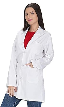 SUBA Polyester Blend Full Sleeves Professional Lab Coat/Apron for Men Women Students Doctor Nurse (White, XL-38)