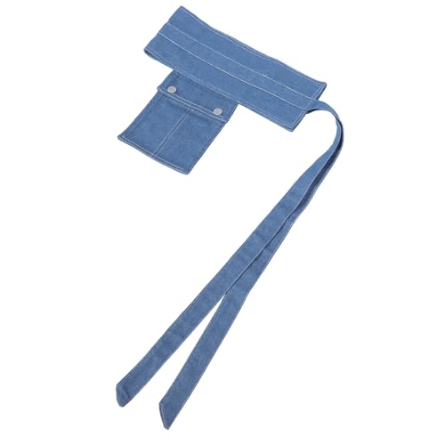 Ceinture large en denim femme tissu chic décorative pour robe