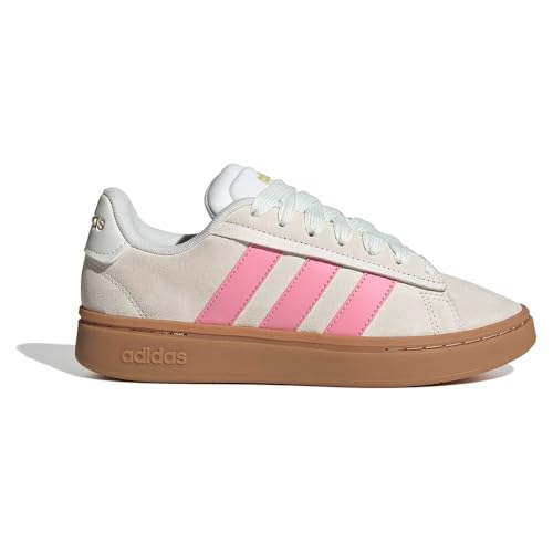 adidas Grand Court Alpha Chaussures pour Femme, Owhite/BLIPNK/Goldmt, 39 1/3 EU