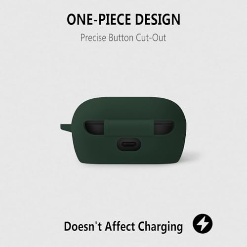 Image of WELFO Soft Silicone Headphones Case Cover For Bosee New Quietcomfort (2024) (Green)