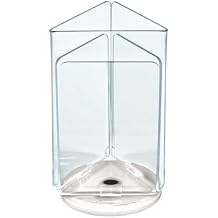 Azar Displays 193726-WHT 4x6 Three-Sided Revolving Sign and Menu Holder - Vertical Acrylic Display Stand for Restaurants, Offices, and Retail Spaces
