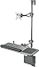 Balt Sit Stand Wall Mount Workstation with Single Monitor Arm, , 51.25"H x 25.63"W x 31"D