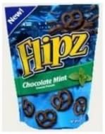 Flipz Chocolate Mint Covered Pretzel, 4 Ounce - 6 per case.