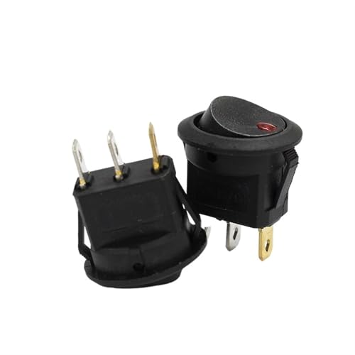 Interruptor KCD1 circular SPDT para reparar electrodomésticos y proyectos de bricolaje 3