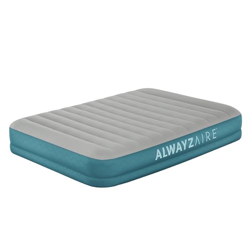 Bestway AlwayzAire Fortech Luftbett mit akkubetriebener Doppelpumpe Double XL/Lo 203 x 152 x 36 cm, Türkis Bestway AlwayzAire Fortech Luftbett mit akkubetriebener Doppelpumpe Double XL/Lo 203 x 152 x 36 cm, Türkis
