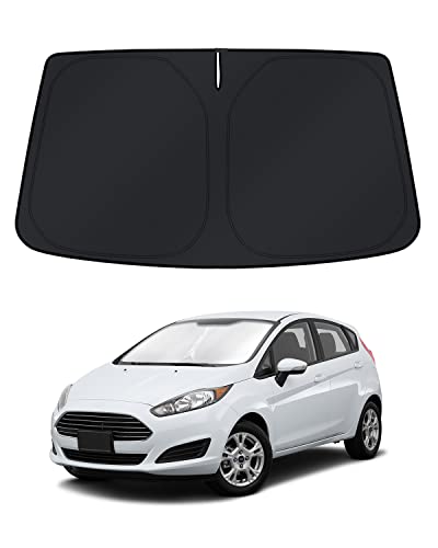 KUST Windshield Sun Shade for Ford Fiesta 2017-2023 Window Accessories Shade Sun Cover Foldable...