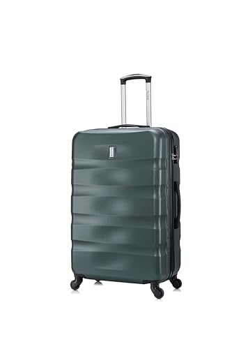 CELIMS - Valigia Grande 23 kg Rigida Verde Scuro Leggera | Valigia da Stiva 75cm Donna | Valigia XL...