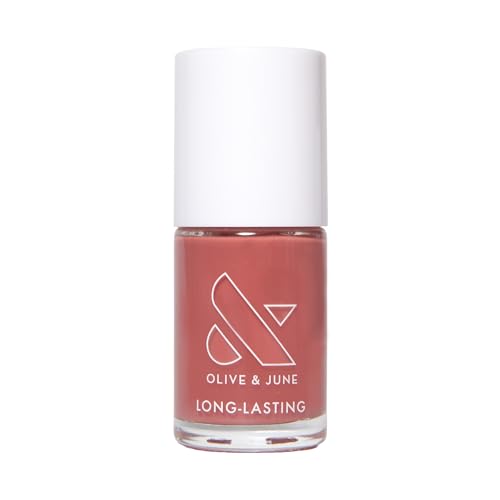 Olive & June Long Lasting Nail Polish | Plump Gel-Like Finish No Lamp Needed | Lasts up to 10 days | Salon-Quality 15-Free Vegan & Cruelty-Free Chip-Resistant | Boysenberry Glass
