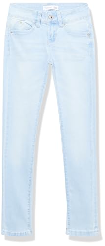 YMI Jeans Girls Sustainable WannaBettaFit Skinny Jeans, Celeste Blue, 08