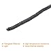 PATIKIL 13.12ftx1/4 Wood Stove Gasket Rope, Fiberglass Round Braided Rope High-Temperature Stove Gasket Seal for Boiler Furnace Oven Kiln Casting, Black