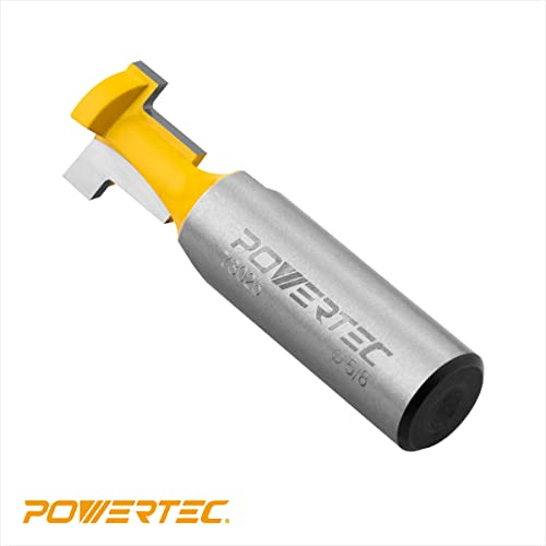 Broca de enrutador de 5/8 pulgadas de diámetro POWERTEC para ranuras en T de listón 5