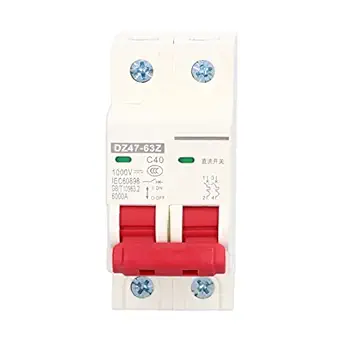 Generic DC Circuit Isolator, Miniature Circuit Breaker 2P Small 6000A Breaking Capacity for Power Systems for Solar PV System'