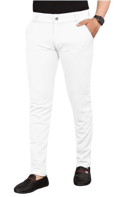 ND JAISWAL for Men Lycra Blend Formal Trousers – Smart Fit Office Wear Pants with Elastic Waistband & Zip Fly-picture-45