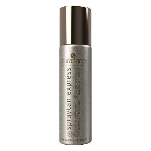 Spraytan express Curasano aérosol pour un effet bronze éclatant avant vos soirées