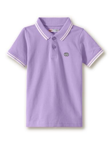 Image of Amazon Brand - Symbol Boys Cotton Rich Solid Polo Tshirt | Collar Tshirts | Half Sleeves | Plain-Regular Fit