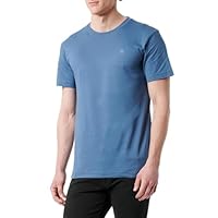 Calvin Klein Uomo T-shirt Maniche Corte Textured Monologo Regular Fit, Blu (Blue Coast), L
