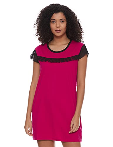 Image of Klamotten Women's Cotton Mid Thigh Length Regular Nightdress