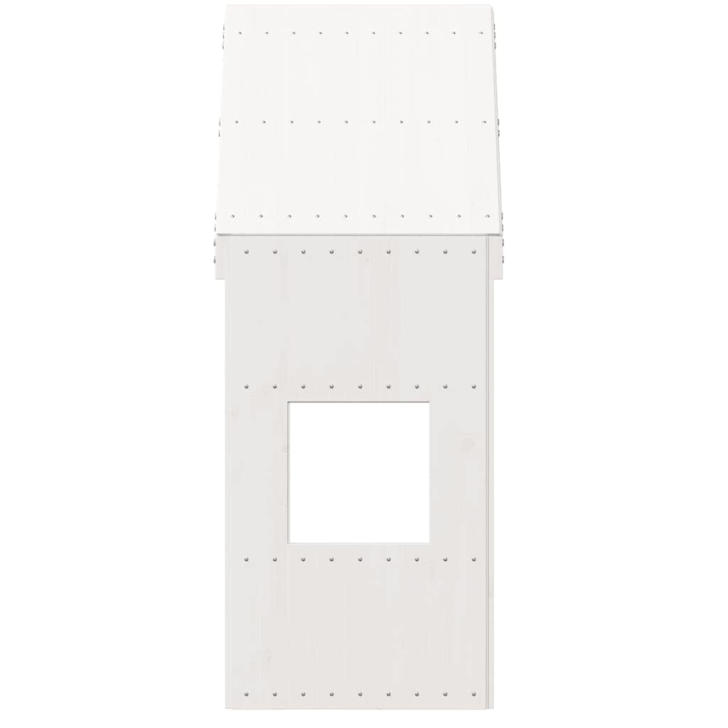 vidaXL Toit de lit pour Enfants Blanc 55x99x139,5cm Bois de pin Massif, Toit de lit, baldaquin de lit pour Enfant, Toit pour lit d'enfant