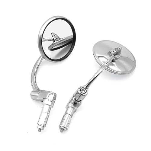 Espejos retrovisores de moto universal 22mm para manillar de scooter y cafe racer