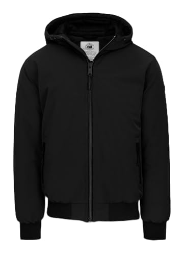 PITBULL - Chaqueta Hombre Invierno YORK, Chaquetas Hombres con Capucha, Chaqueta Hombre Resistente al Viento y al Agua, Chaquetas Regular Fit