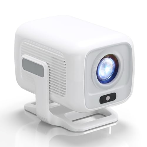 Proyector Portátil [App integrada] Mini Proyector Enfoque Automático 4K UHD WiFi 6 BT5.2 Cine en Casa Portátil Keystone Compatible con iOS/Android/TV Stick/PS5/Xbox Baja Latencia Rotable 180°