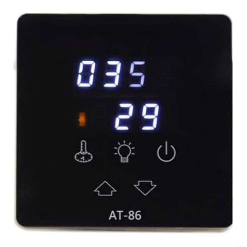 Calentador de sauna AT-86 con temporizador ajustable hasta 12 horas y panel digital de unidad ABS 7