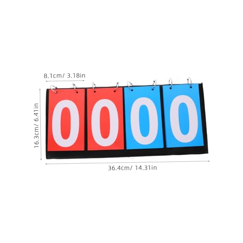 Marcador portátil de mesa con paneles rojo y azul miniatura 2