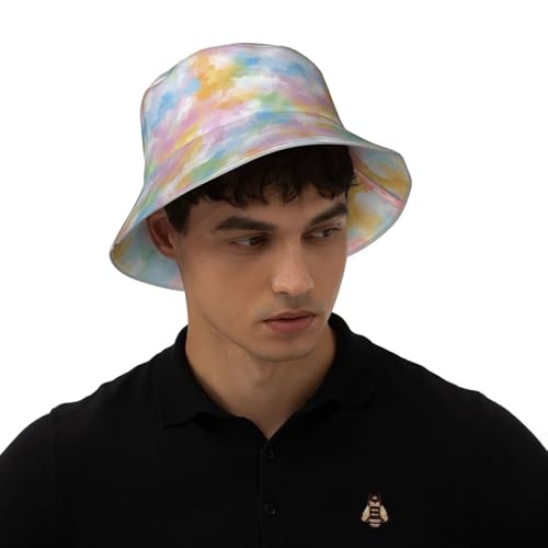 Image of Bucket Hat Double-Side-Wear Reversible Sun Hat Beach Travel Hiking for Women Men