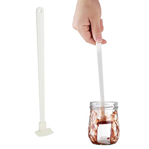 Excelity 9-inch Long Handle Silicone Spatula Scraper for Saving ast-Drop of Jar Bottles Cans Butter