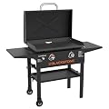 Blackstone 2270 28” Original Omnivore Griddle with X-Braced Hood, Powder Coated Steel, Black