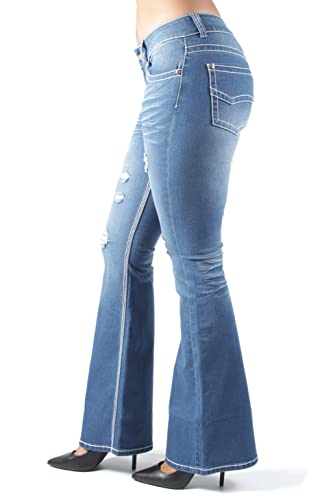 The Sexy Flare Bootleg Ripped Premium Bootcut Women Jeans3