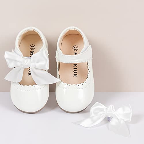Mary Jane Little Girls Dress Shoes Toddler Baby Ballet Flats Flower Girls Wedding Party Bow Princess Kid Shoes3