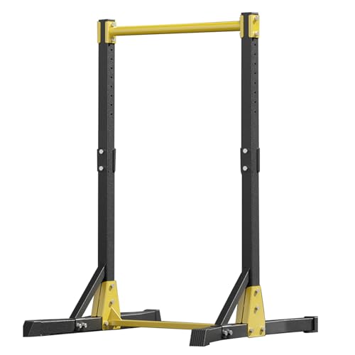 Shienfir Pull Up Station, Power Tower Dip Station Portable Pull-up Bar Station with 11 Height Levels, Free Standing Pull Up Bar for Home Gym, Pull Up Tower Station 400LBS Black