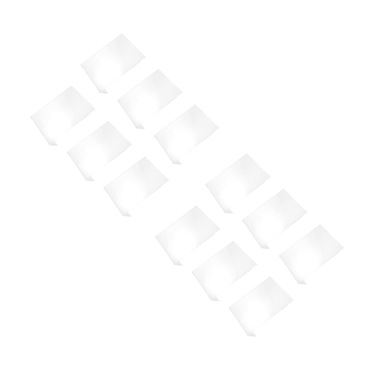Alipis 2 Sätze Teiliges Acryl Preisschild Halter Transparente Form Tischaufsteller Für Menüs Preisschilder Für Einzelhandel Büro Veranstaltungen 6 Stücke * 2