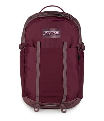 Image of JanSport 34L All Around Pack - 15 inch Laptop Sleeve, Cherry Lacquer | Versatile Rucksack w /Hydration Sleeve, Reflective Accents & Safety Whistle