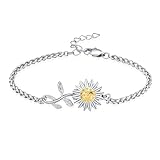 aiwenxi girasole cremazione gioielli urna bracciale per cenere per donne ragazze bracciale regolabile memorial link