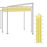 Package includes: you will receive 1 canopy rain gutters and 16 straps, which can be used to connect three tents together to expand coverage, ensuring your safety and meeting your usage needs. Product dimensions: the rain gutter connecting the tent m...