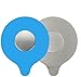 GCOA Juego de 2 Tapón de bañera, Bañera Tapones universales - Fregadero Tapón de succión de Silicona para bañera y Fregadero (Azul, Gris)