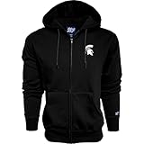 Blue 84 Men's Michigan State Spartans Full Zip Hoodie Icon, Team Color, Large