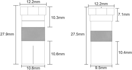 HiAoey SAT Antenne Adapter 2 Stück F-Stecker auf Koax-Stecker und F-Stecker auf Koax-Kupplung für Antennenkabel, Satellitenkabel, Koaxialkabel