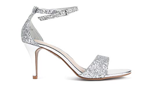 J. Adams Dove Ankle Strap Stiletto Heel Open Toe Dress Sandal - Image 3