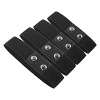Healeved 4 Pièces Sangles Élastiques Pour Chaussures à Talons Hauts Brides De Cheville Pour Talons Sangles De Chaussures Élastiques Pour Talons Unité Centrale Black
