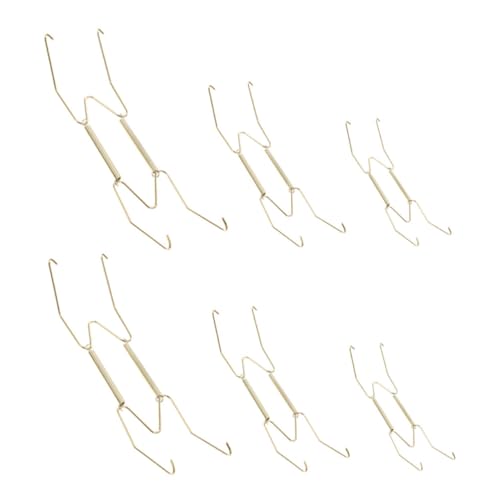 CIYODO Invisible Spring Hanging Plate Rack Small Plate Hangers for Wall Display Decorative Holders