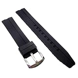 EXTRA LONG FIT – Designed for larger wrists, this XXL silicone watch strap provides additional length for a comfortable and secure fit. MEASUREMENTS - Length when fastened at longest setting: approx. 21cm, Length when fastened at shortest setting: ap...