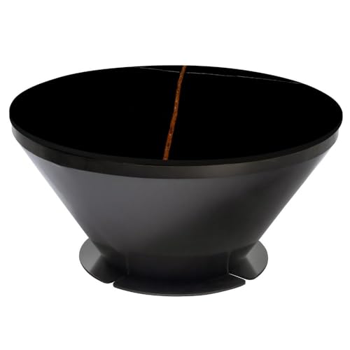 Image of Wakefit Espresso Coffee Table I Marble Finish I Vitrified Tile Top I St Laurent