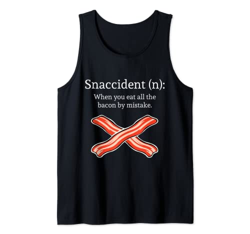 Lustiges Snaccident Bacon Snackfood T-Shirt Tank Top