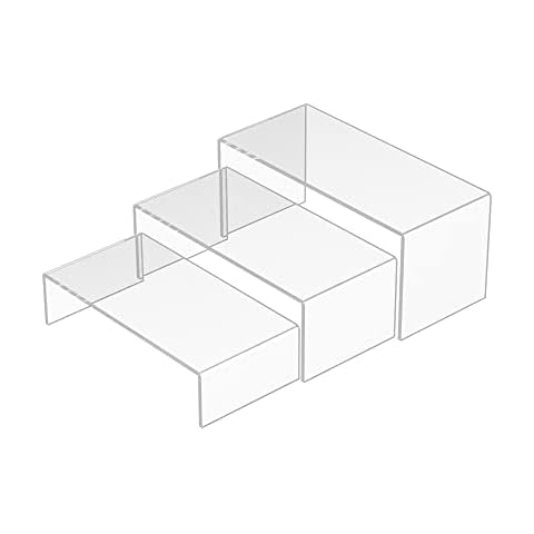 Sezanrpt Acrylic Display Shelves Organizer Set Cover
