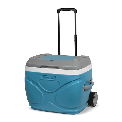 Pinnacle Thermoware Prudence 66 Litro Roller Hydra Enfriador Pinnacle sobre Ruedas, Outdoor, Azul, 66 Liter