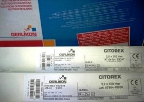 Oerlikon citorex Varilla electrodo del paquete 2,5 x 350 mm 200 Unidades