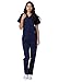 Adar Universal Scrubs for Women - Snap Front Scrub Top - 604 - Navy - M